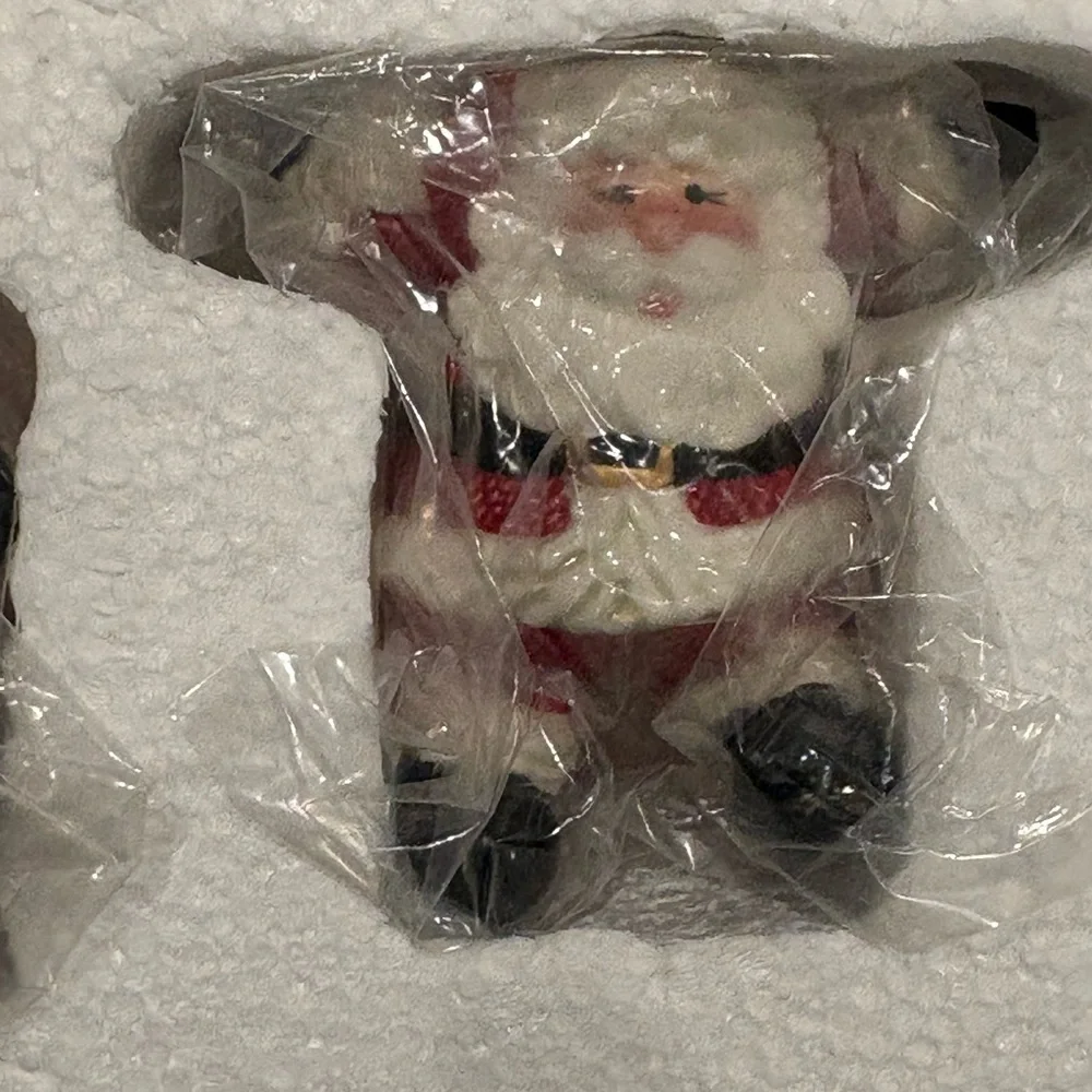 Vintage Fitz and Floyd Christmas Holiday Collection Set Incl Platter & Figurines